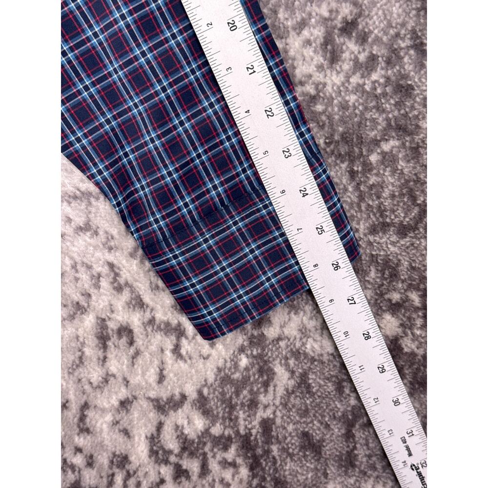 Untuckit Martinet Shirt XXL Mens Plaid Wrinkle Free Performance Button - Picture 5 of 8